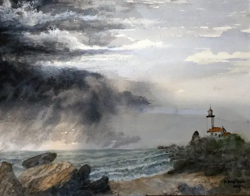 Lighthouse in the Storm