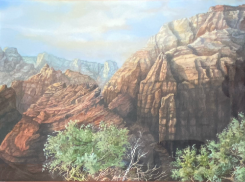 Deep View of Zion National Park