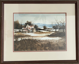 Peaceful Snowville Evening