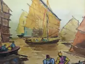 Chinese Junk Abstract