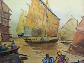 Chinese Junk Abstract